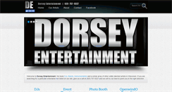 Desktop Screenshot of dorseyentertainment.com